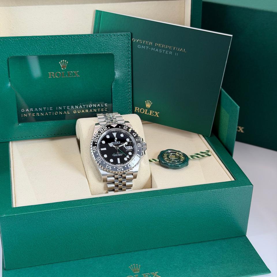 Rolex GMT-Master II 40mm Black Dial Jubilee 126710GRNR 2024 Full Set