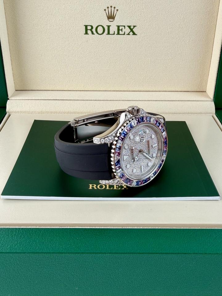 Rolex Yacht-Master 40 Cotton Candy Paved Diamond Sapphire 126679SABR
