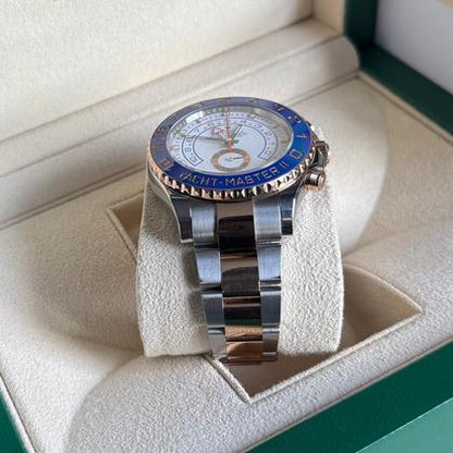 Rolex Yacht-Master II 44mm Two Tone Gold Steel White Dial 116681 2017