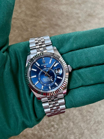 Rolex Sky-Dweller Blue Dial Jubilee Bracelet 326934 Full Set 2022