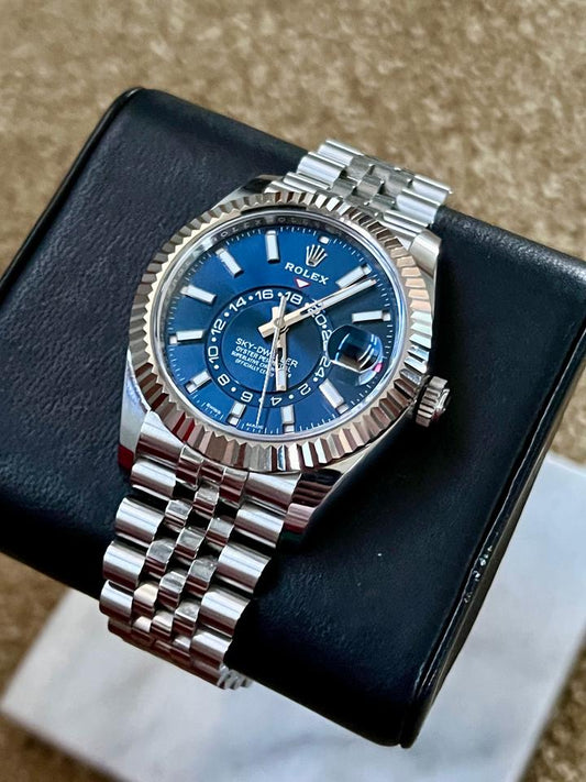 Rolex Sky-Dweller Blue Dial Jubilee Bracelet 326934 Full Set 2022