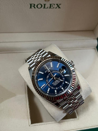 Rolex Sky-Dweller Blue Dial Jubilee Bracelet 326934 Full Set 2022