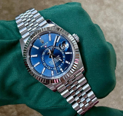 Rolex Sky-Dweller Blue Dial Jubilee Bracelet 326934 Full Set 2022