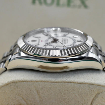 Rolex Sky-Dweller White Dial Jubilee Bracelet 326934 Full Set 2022