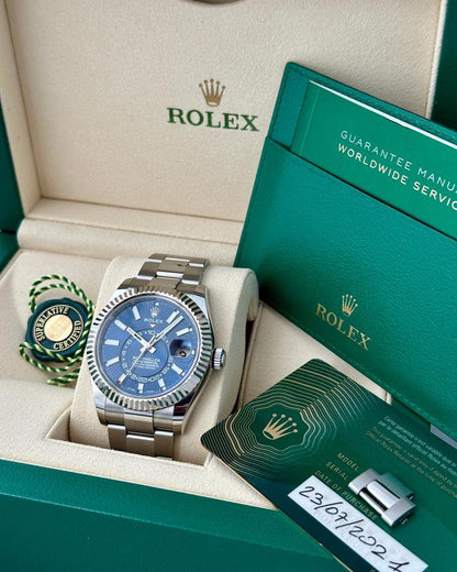 Rolex Sky-Dweller Blue Dial Oyster Bracelet 326934 Full Set 2021