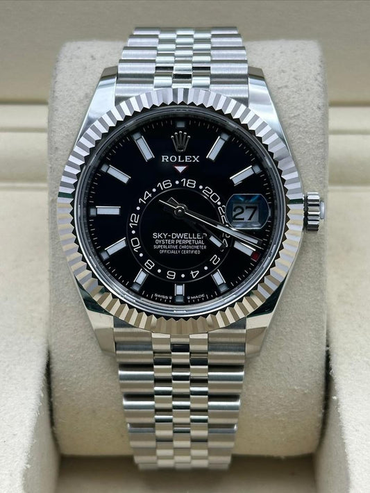 Rolex Sky-Dweller Black Dial Jubilee Bracelet 336934 Full Set 2025