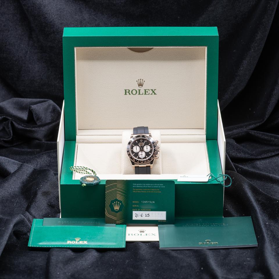Rolex Daytona 126515LN Rose Gold Black Dial