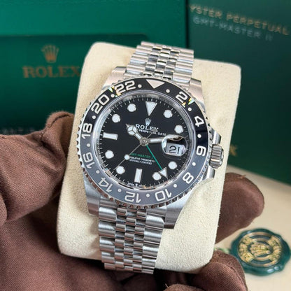 Rolex GMT-Master II 40mm Black Dial Jubilee 126710GRNR 2024 Full Set