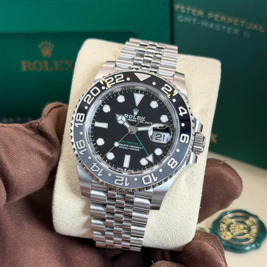 Rolex GMT-Master II 40mm Black Dial Jubilee 126710GRNR 2024 Full Set