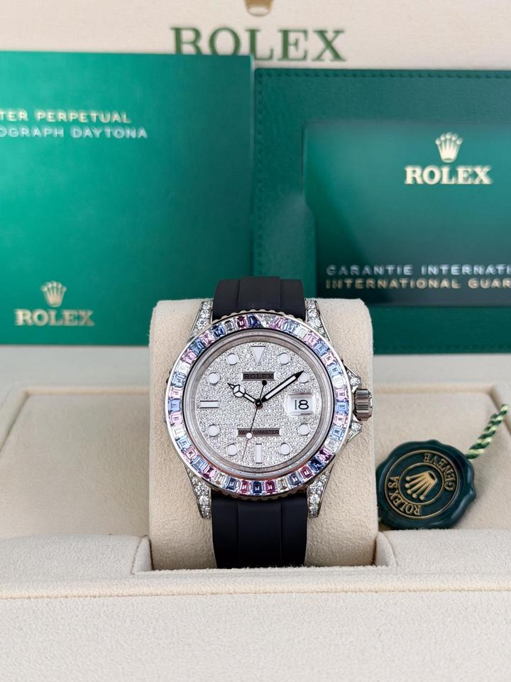 Rolex Yacht-Master 40 Cotton Candy Paved Diamond Sapphire 126679SABR