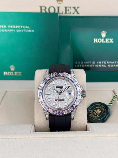 Rolex Yacht-Master 40 Cotton Candy Paved Diamond Sapphire 126679SABR