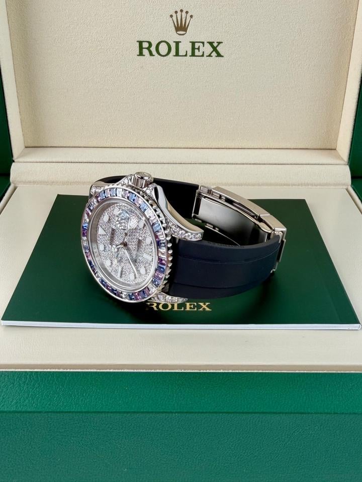 Rolex Yacht-Master 40 Cotton Candy Paved Diamond Sapphire 126679SABR