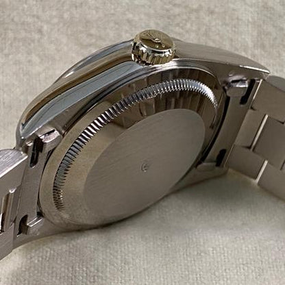 Rolex Day-Date 36 Pink Salmon Diamond Dial White Gold 18239 1996 Full Set