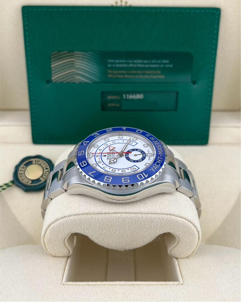 Rolex Yacht-Master II 44mm White Dial Steel 116680 2020 Full Set
