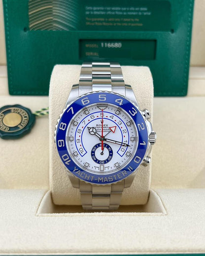 Rolex Yacht-Master II 44mm White Dial Steel 116680 2020 Full Set