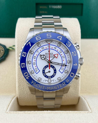 Rolex Yacht-Master II 44mm White Dial Steel 116680 2020 Full Set