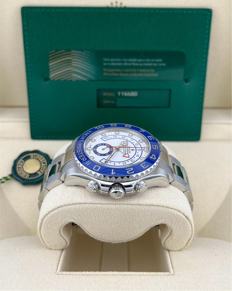 Rolex Yacht-Master II 44mm White Dial Steel 116680 2020 Full Set