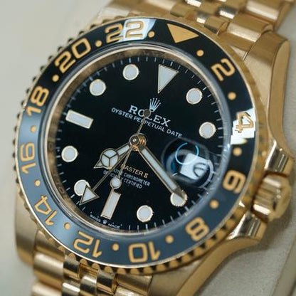 Rolex GMT-Master II Zombie Black Dial Yellow Gold Jubilee 126718GRNR 2025 Full Set