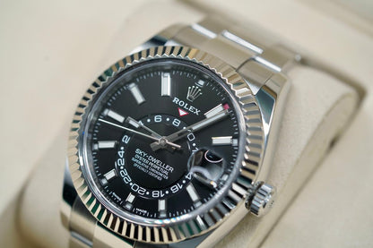 Rolex Sky-Dweller Black Dial Oyster Bracelet 326934 Full Set 2019