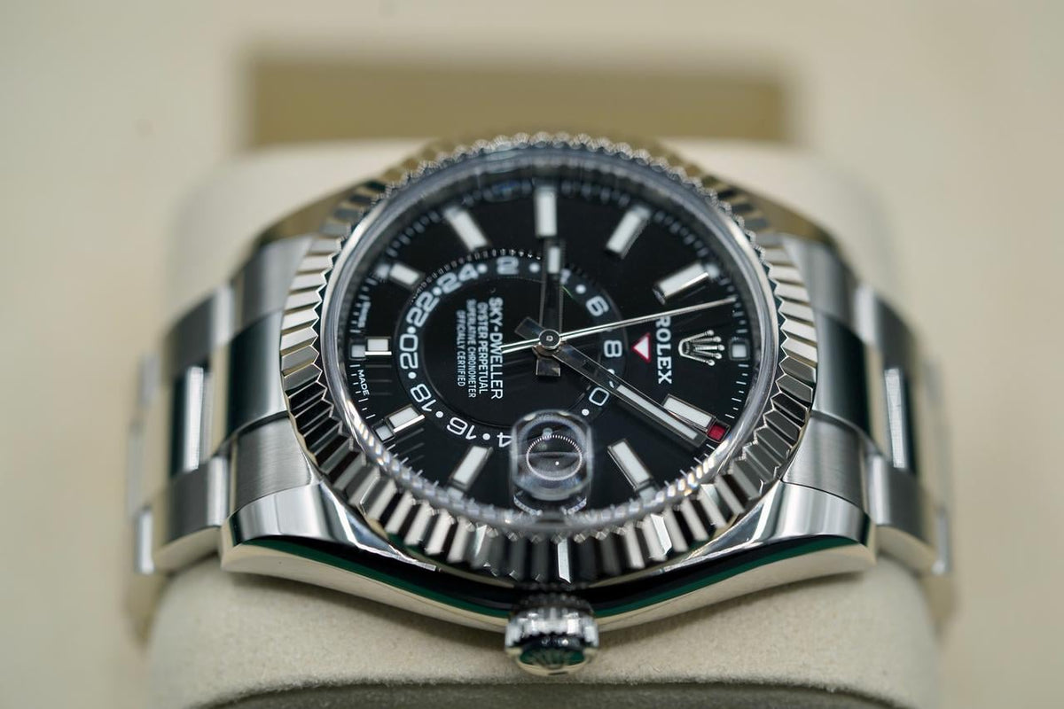 Rolex Sky-Dweller Black Dial Oyster Bracelet 326934 Full Set 2019