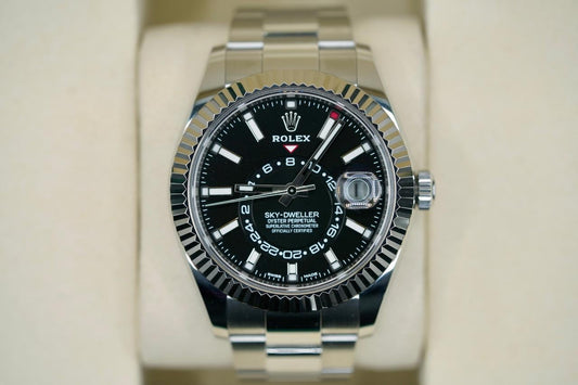 Rolex Sky-Dweller Black Dial Oyster Bracelet 326934 Full Set 2019