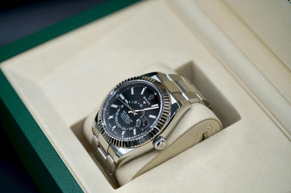 Rolex Sky-Dweller Black Dial Oyster Bracelet 326934 Full Set 2019