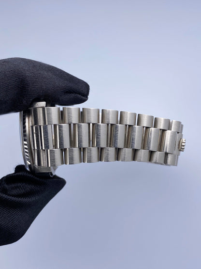 Rolex Day-Date 36 Black Dial White Gold 18239 1991