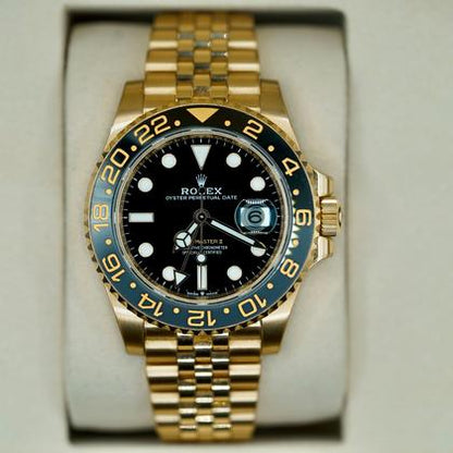 Rolex GMT-Master II Zombie Black Dial Yellow Gold Jubilee 126718GRNR 2025 Full Set