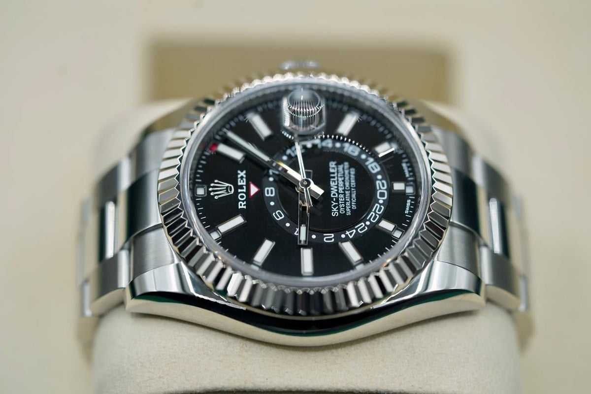 Rolex Sky-Dweller Black Dial Oyster Bracelet 326934 Full Set 2019