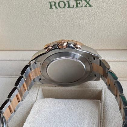 Rolex Yacht-Master II 44mm Two Tone Gold Steel White Dial 116681 2017