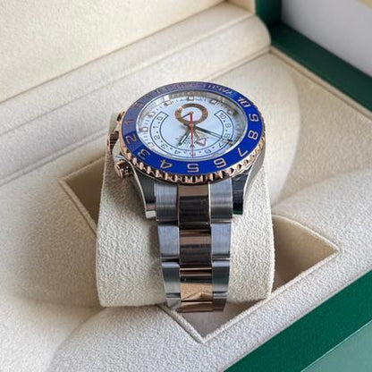 Rolex Yacht-Master II 44mm Two Tone Gold Steel White Dial 116681 2017